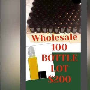 Wholesale 100 Bottle Lot with Black Caps